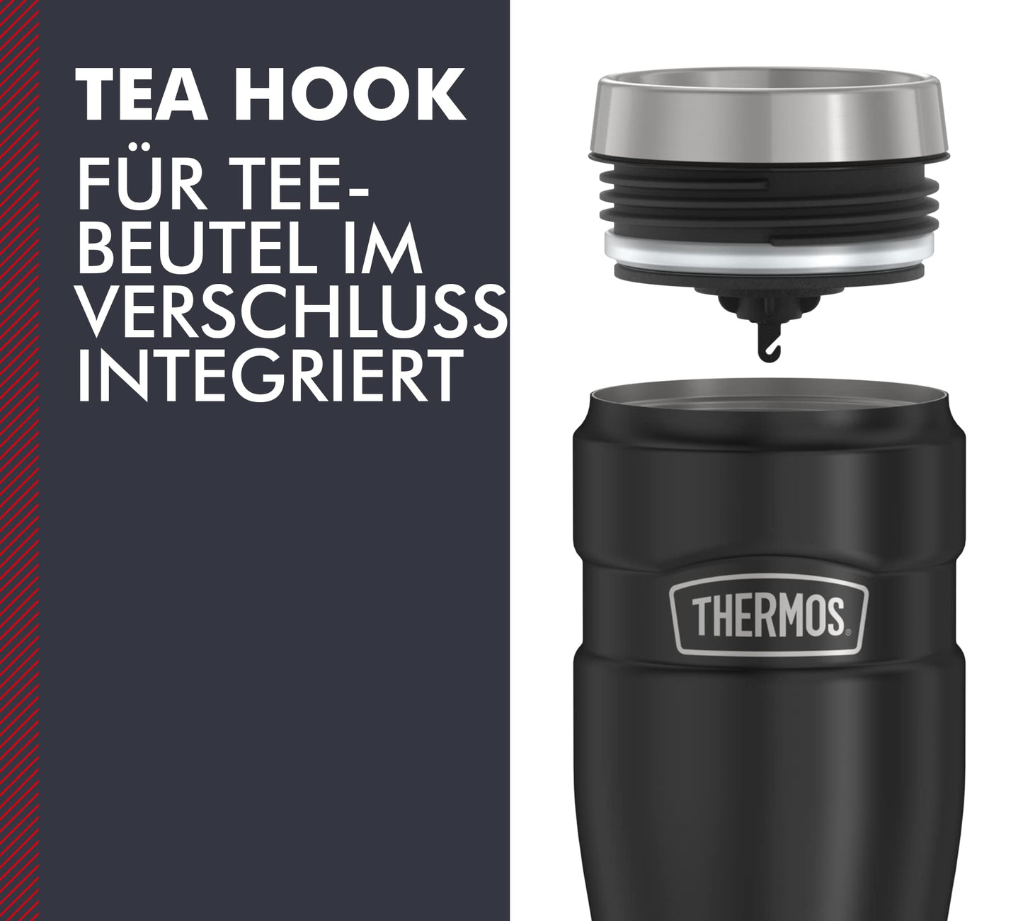 Thermos Thermobecher 470ml Stainless King - Charcoal Black