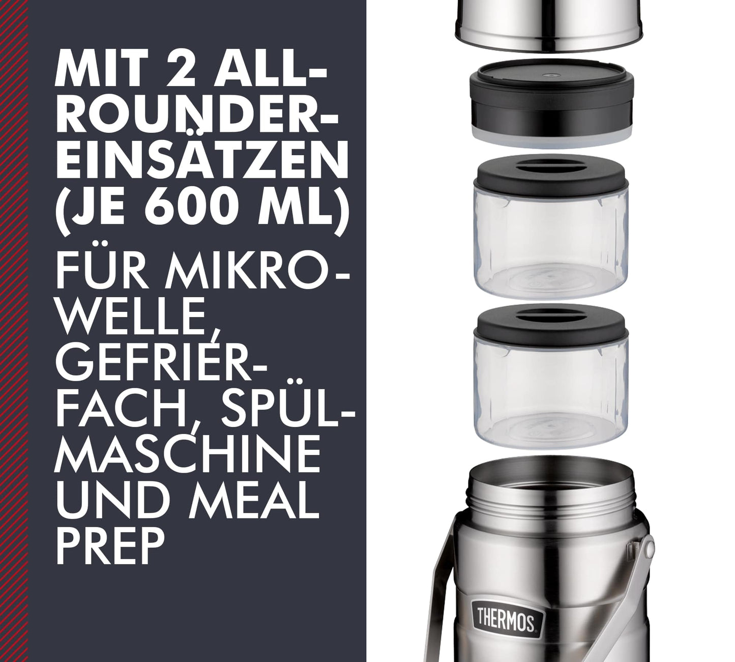 Thermos Essensbehälter 1,2L Stainless King - Steel